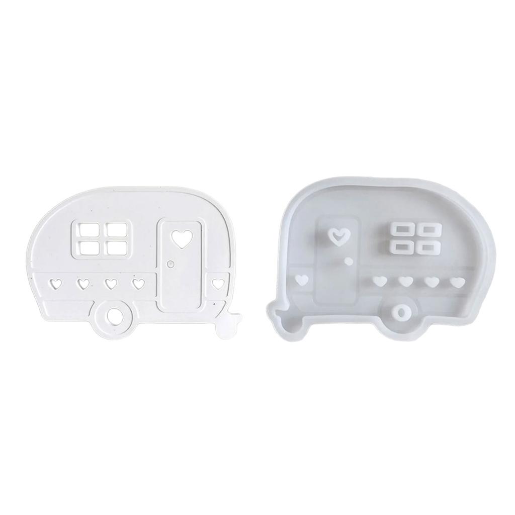 Robustní silikonová forma Malé panely autobusů Vzory Přenosná pro řemeslné potřeby a projekty dekorativního osvětlení Ornament