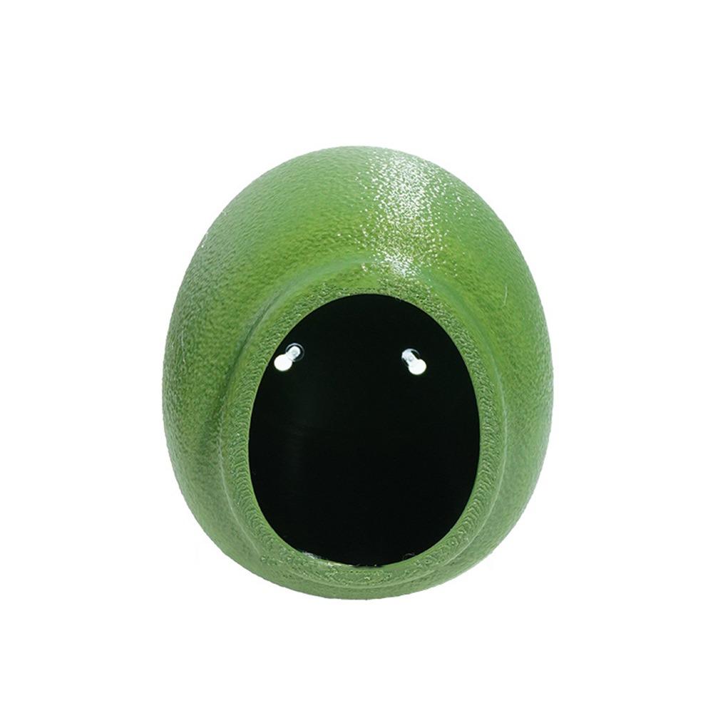 Wall Mounted Reptile Hiding Cave Egg Shaped Climbing Habitat Terrarium Decoration Gecko Habitat 6.5x5.8x7cm зелёный