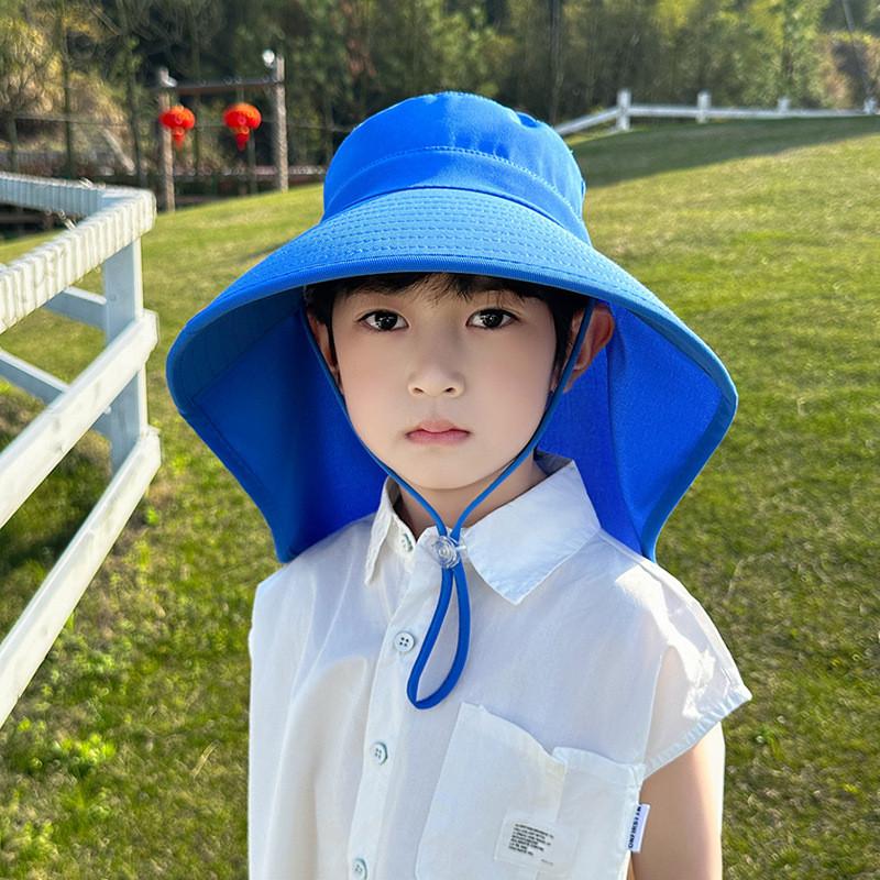 Summer Sun Protection Fisherman Hat With Wide Brim For Adults And Kids Outdoor Sunshade Cap