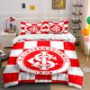 Red and White S.C. Internacional Bedding Bedding Duvet Cover Set Duvet Cover Pillowcases  (1 * Duvet Cover 2 * Pillowcases, without duvet insert)