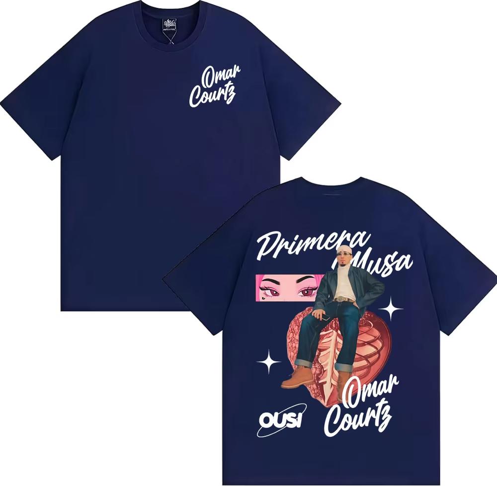 Omar Courtz Primera Musa Album 2025 Graphic T-shirt Fashion Hip Hop Pop Music T Shirts Men Women Summer Top Male Cotton T Shirt
