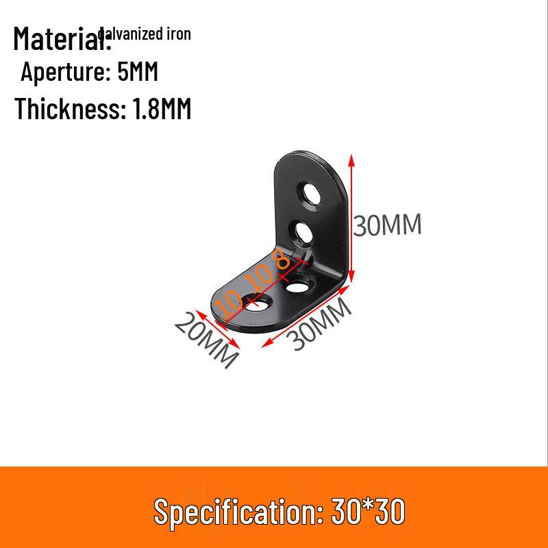 90° L-Shaped Angle Bracket for Table, Chair, Cabinet, and Shelf Support