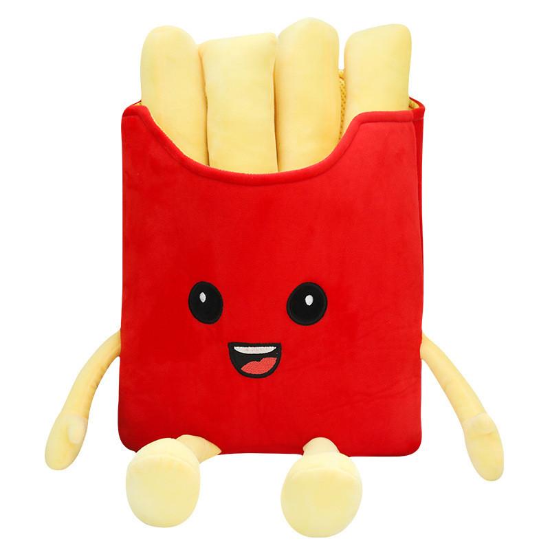 Creative Hamburger French Fries Sleep Pillow Plush Food Doll For Comfort And Relaxation
