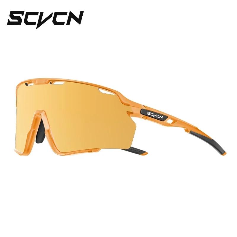 SCVCN UV400 Bicycle Goggles Mountain Road Bike Eyewear Multi Colors Running Hiking Driving Cycling Sunglasses for Men Glasses