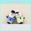 Adorable Plush Penguin Keychain Soft Toy Featuring Cute Police And Firefighter Designs