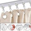 Flexible Ceiling Curtain Track, Bendable Curved Curtain Rail Ceiling Mount for Room Divider, Privacy Living Room and Bathroom, Drop Ceiling Shower