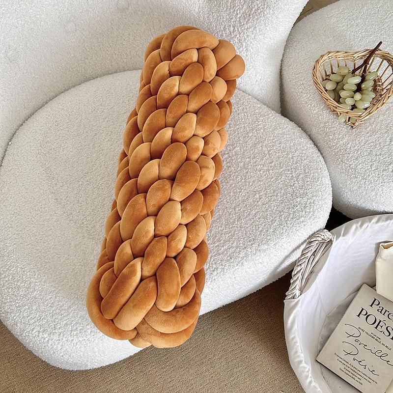 Modern Minimalist Nordic Linen Weaving Throw Pillow With Pp Cotton Filling For Living Room Decor