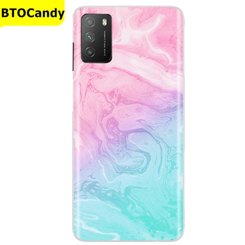 Für POCO M3 Hülle, Weiche Silikon-Rückseite, Telefonhülle für Xiaomi Poco M3 Pro 5G, Rückseitige Abdeckung, Weiche TPU Coque für POCO M 3 M3 Silikonhülle