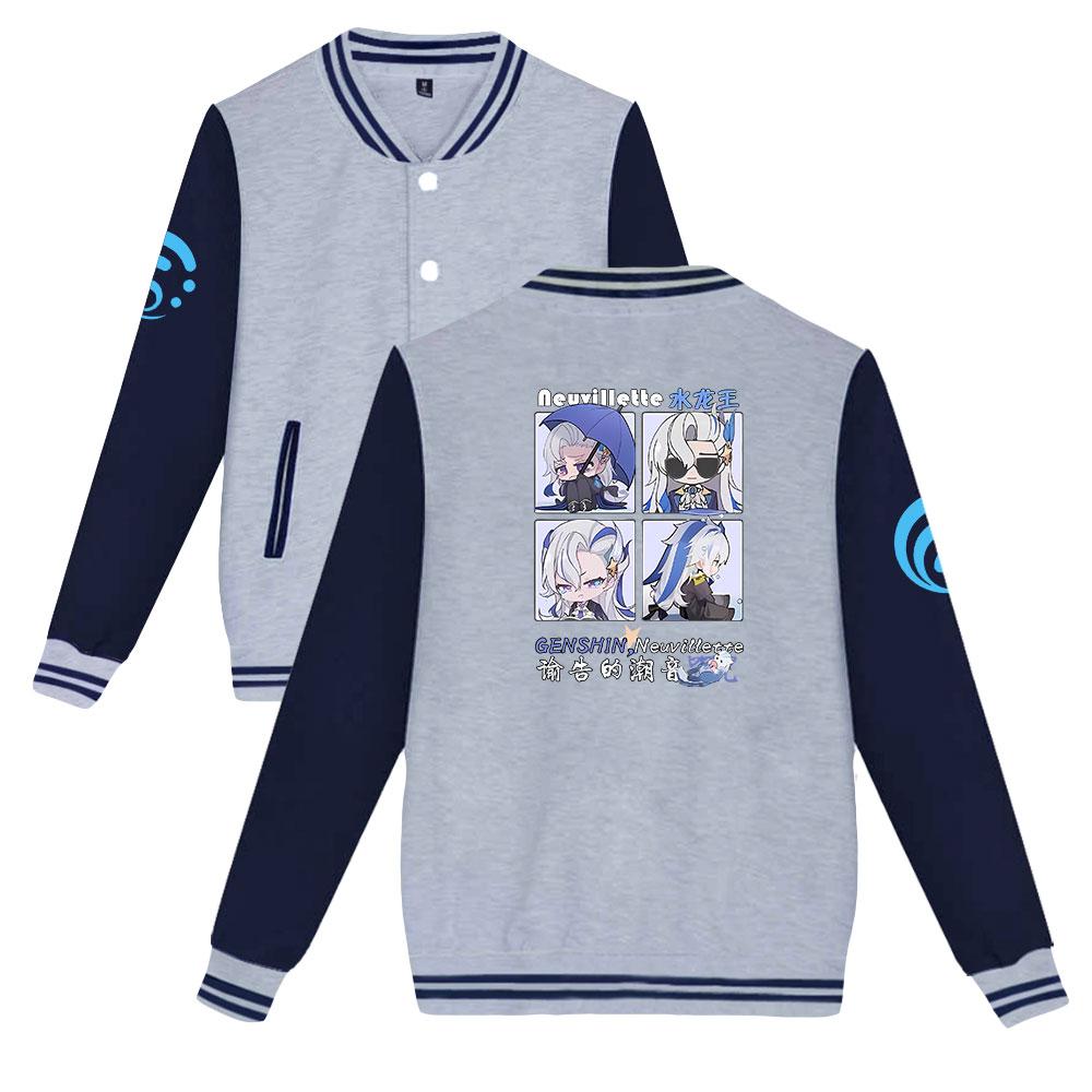 Women Men's Jackets Bomber Jacket Genshin Impact Baseball Jacket Oversize Outerwear for College Couples Clothing Custom