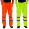 Men's Reflective Strip Sanitation Worker Uniform Fleece Casual Pants