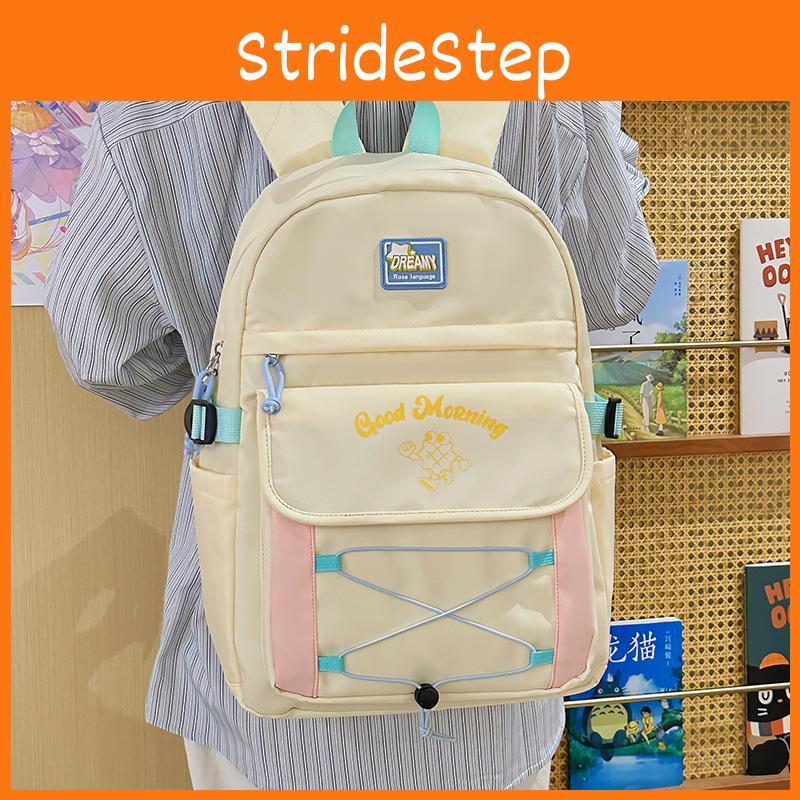 Morning Letter Good Print School Backpack With Breathable Design Schoolbag Gift