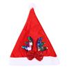 Red Eyecatching Doublesided Sequin Christmas Hat For Adults And Children With Antlers