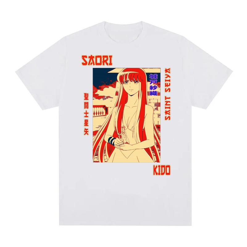Saint Seiya Graphic Print T Shirts Men Women EU Size 100% Cotton Unisex Tops CottonStreetwear Harajuku