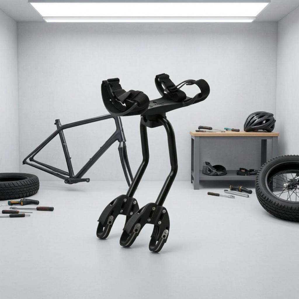 Fahrrad-Gepäckträger mit Nylon-Plattform Stabiles Heckgepäck Verstellbarer Träger