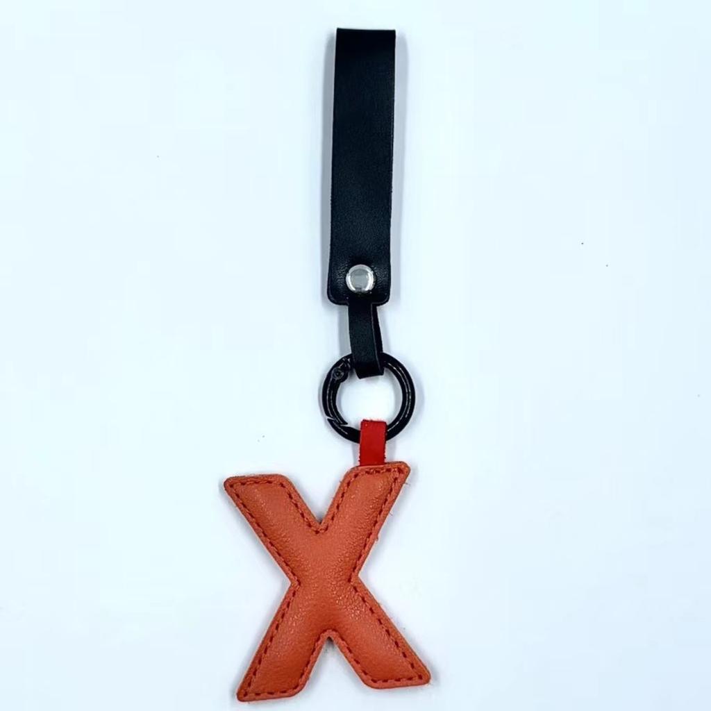 Porte-clés Lettre en Cuir Charme de Sac