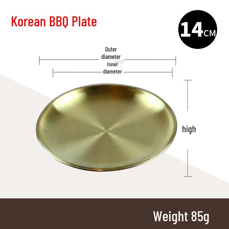 Ru Han Stainless Steel Korean BBQ Grill Plate