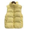 Frauen Herbst Weiße Ente Unten Mantel Jacke Gepolsterte Weste Stehkragen Ärmellose Zipper Tasche Verdicken Lose Alle Spiel Einfarbig