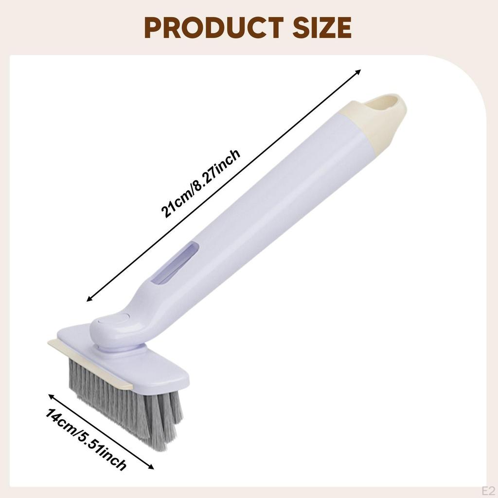 3-in-1 Crevice Cleaning Brush, Compact And Practical Tool, Grout Cleaner Brush for Tile