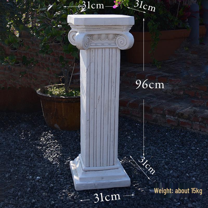 Adornos de Jardín de Columna Romana Retro Europeos: Base para maceta y Exhibición de boda