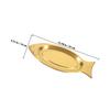Serving Plate for Grilled Fish Stainless Steel Steamed Kitchen Gadget Fish Shaped Food Plate Home Use