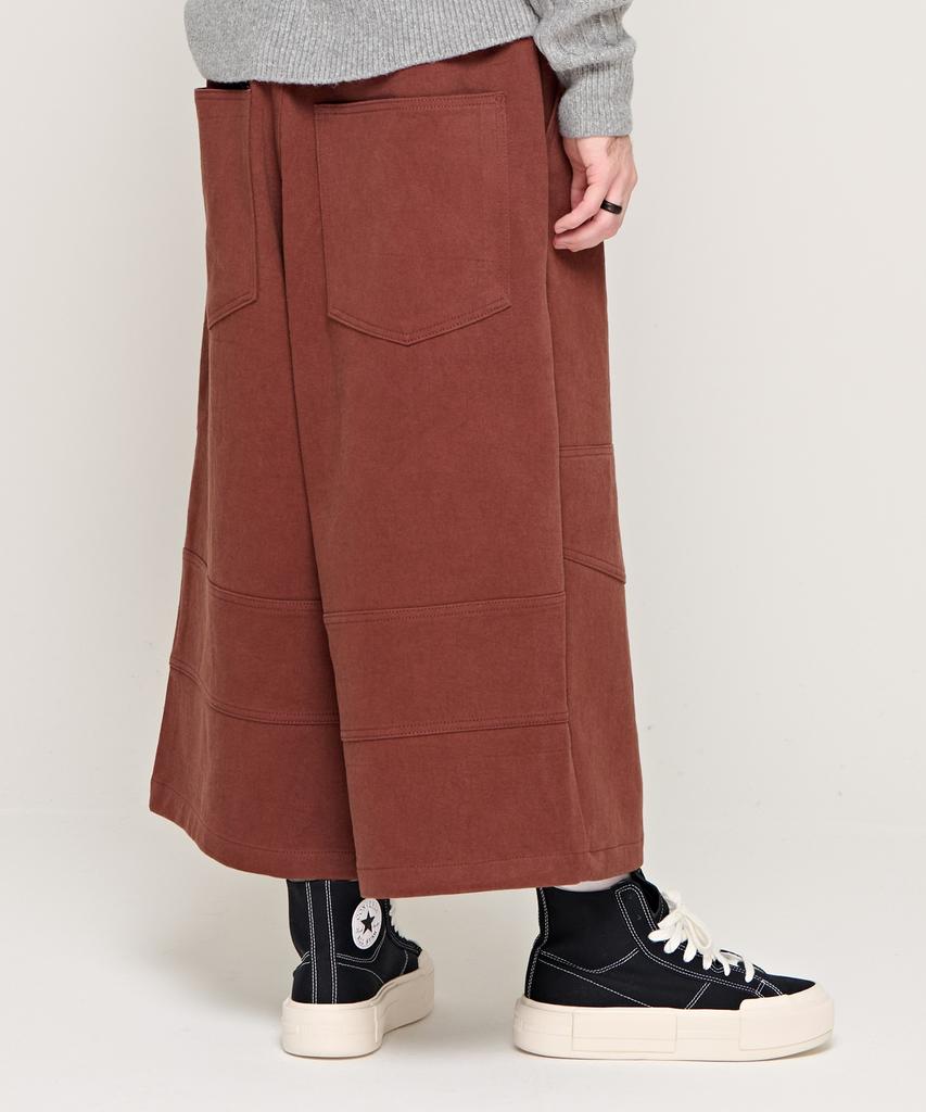 CARGOBROS Cb Crow Wide Crop Pants (Brown)