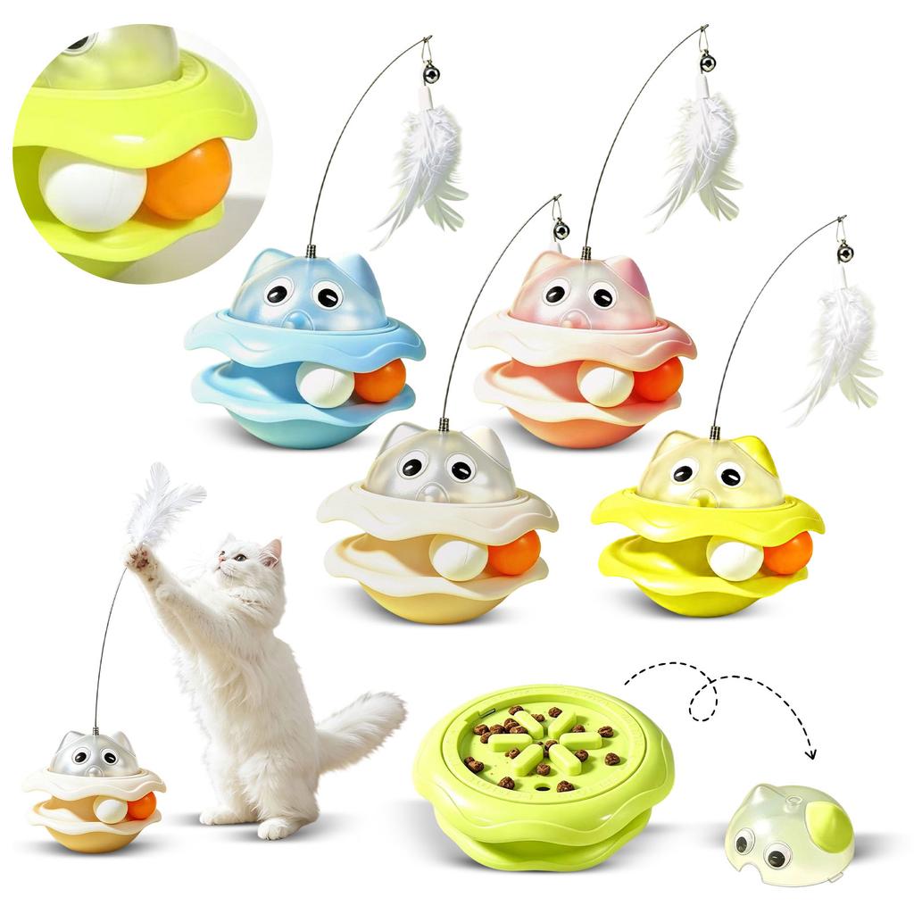 Toy - Interactive Rotating Teaser for Indoor Cats and