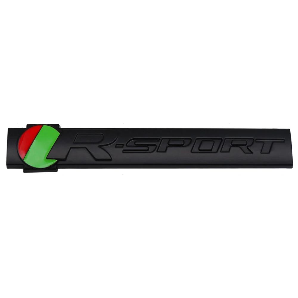 3D Car R-sport Logo Front Grille Emblem Side Fender Trunk Badge Sticker for E-Pace F-Type XE I-Pace XF F-Pace SType XJ XK