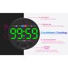 Magnetische digitale afteltimer, compact voor op het bureau, groot LED-display, luid alarm, voor het koken van eieren in de keuken, focus in de klas, taakbeheer