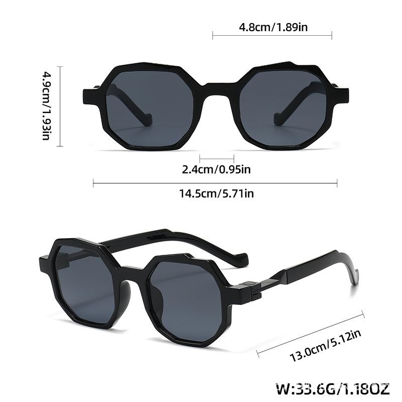 European and American new personalized hip-hop sunglasses men's high-end punk wear fashion multilateral sunglasses women's retro