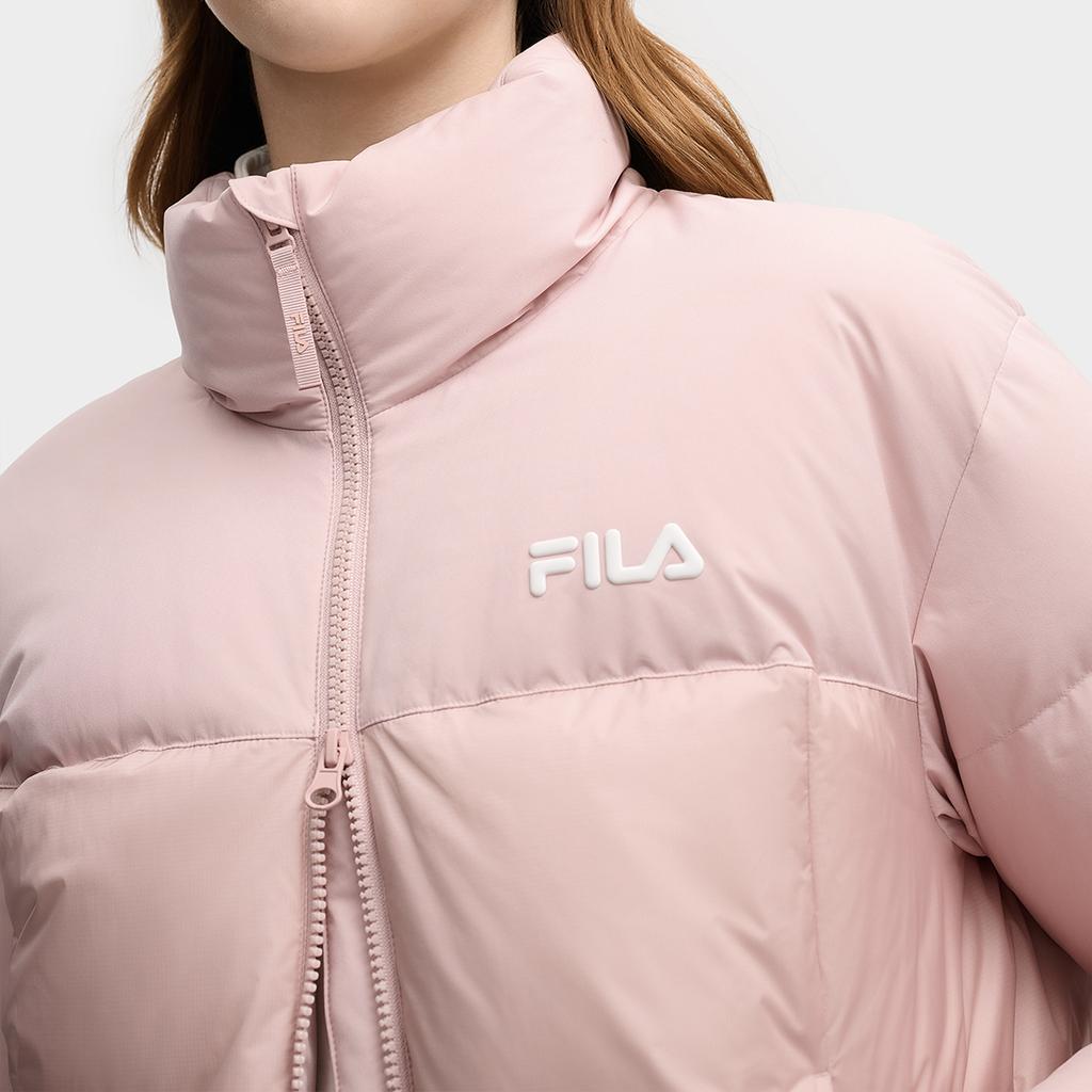 FILA Original RGB Multicolor Fashionable Personality Trendy Simple Classic Sweet Cute Casual Versatile Padded Short Down Jacket F11W549915FPK