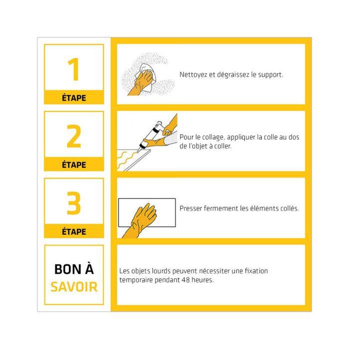 Colle sika sikabond-240 fixe facile - blanc - 300ml