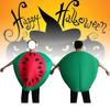 Funny Halloween Watermelon Jumpsuits Cosplay Costume Party Performance Clothes