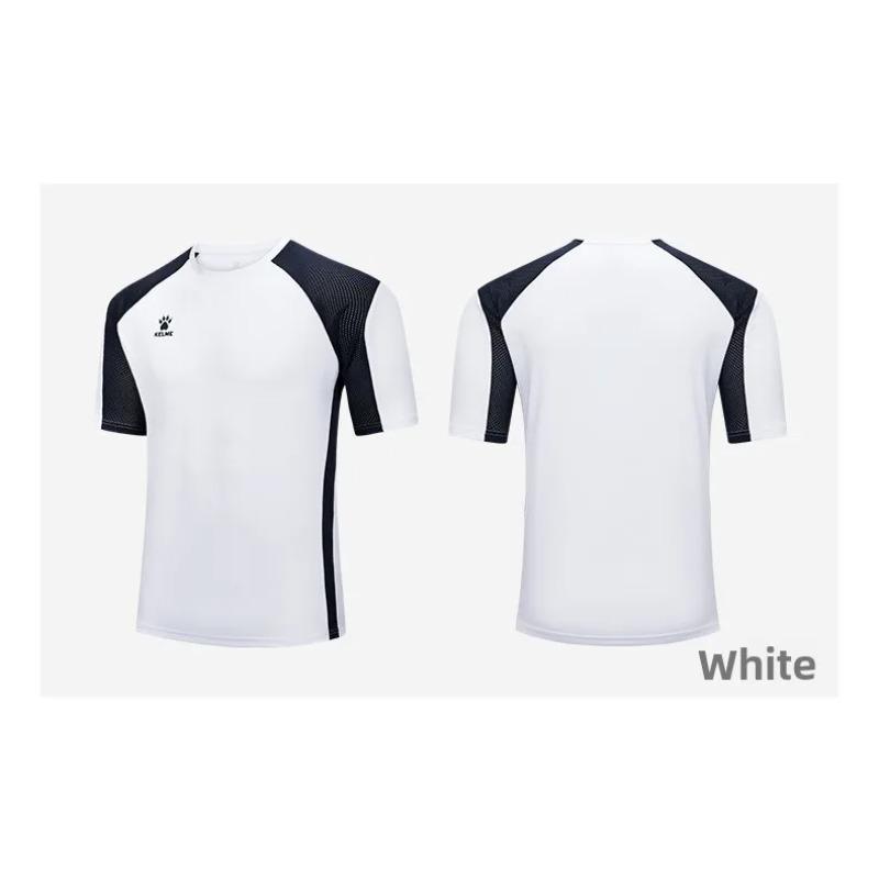 Basketball Sports Short Sleeved Patchwork Breathable Training Top, Running Speed Dry Round Neck T-shirt