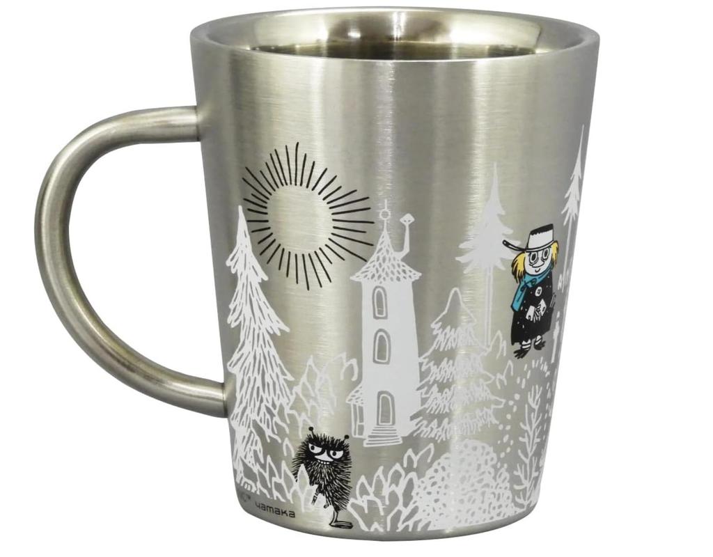 Moomin Mumin Double Layered Mug Forest Yamaka Japan