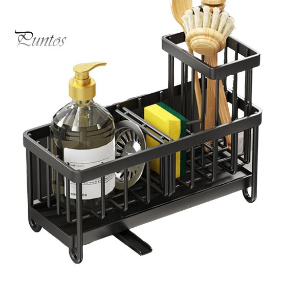

Кухонная столешница для мойки, держатель для губки, нержавеющая, устойчивая к коррозии, губка для мытья посуды с автоматическим сливным носиком A чёрный