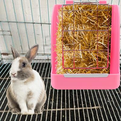 Rabbit Food Basket Pet Food Container Grass Rack Spring Grass Frame Pet Supplies Rabbit Grass Frame Grass Hay Bowl Rack