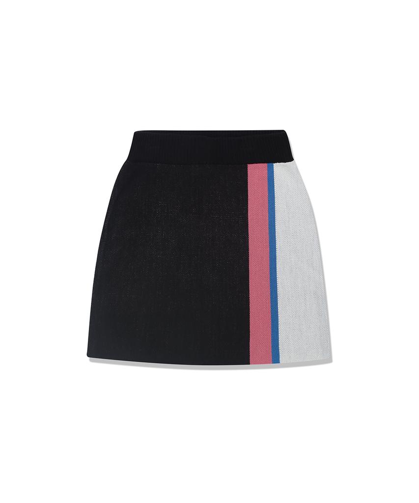 Main Booth Rafflesia Knitted Skirt(Black)