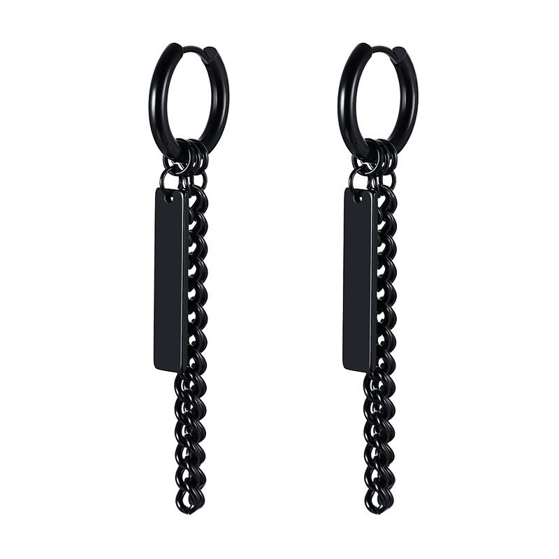 Stainless Steel Four Pointed North Star Huggie Hoops Earrings for Men Piercing or No Piercing Cross Jewelry Gift for Her Him