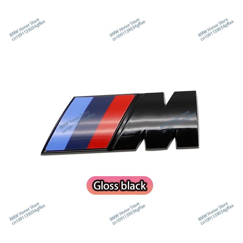 

For BMW F10 F30 G01 E83 F39 E84 F48 Side Fender Trunk Emblem Small M Logo Badge Sticker M1 M2 M3 M4 M5 M6 3D Black ABS Decor 9x3cm