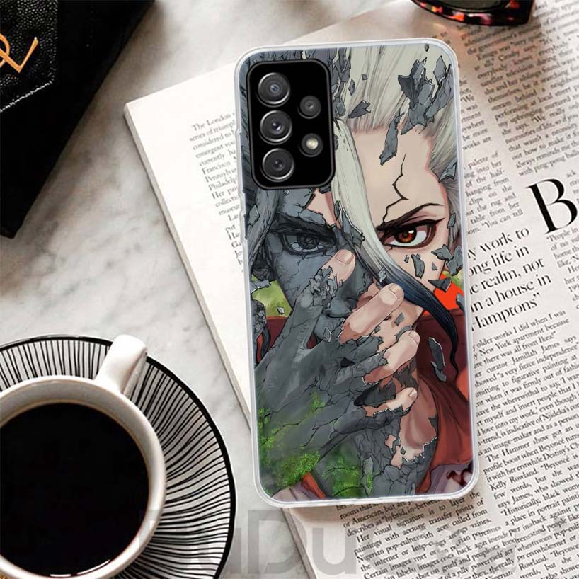 D-Dr Stone Anime Phone Case For Samsung A17 A16 A26 A36 A56 A15 A14 A13 A55 A54 A53 A35 A34 A33 A25 A24 A23 A05S A04S A03S A16 A