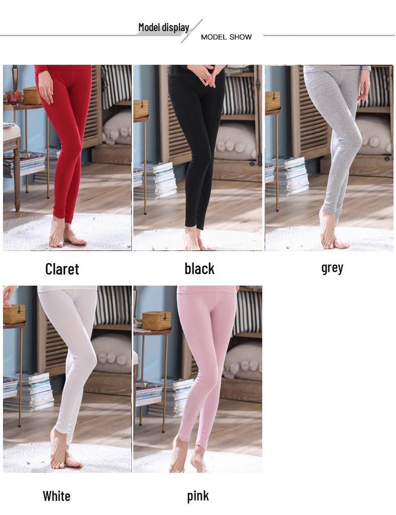 Leggings da Donna Ultra-Sottili in Modal - Miscela di Cotone e Seta di Ghiaccio, Taglie Forti, Abbigliamento Autunnale ed Estivo