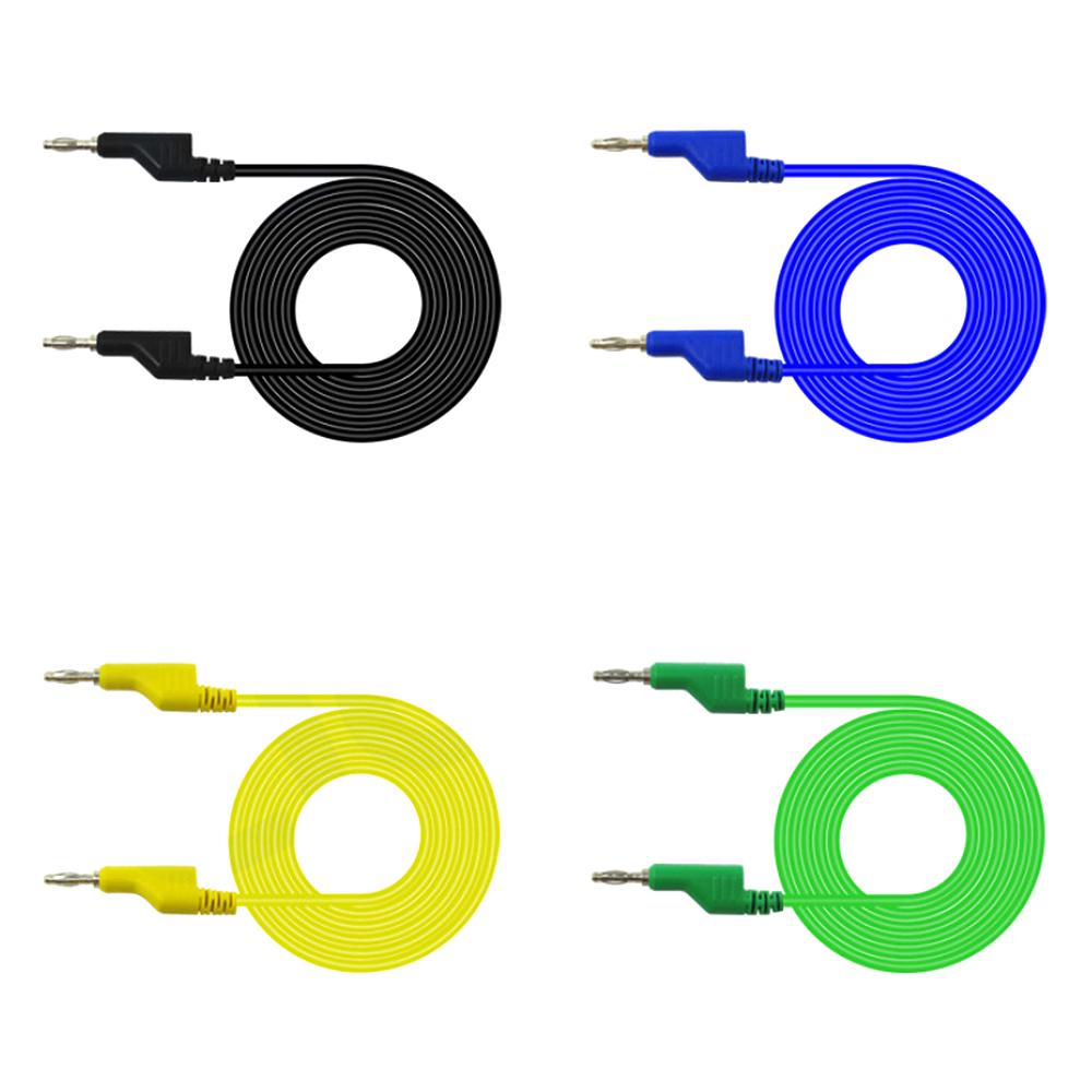 5pcs Digital Multimeter Probes Wire PVC Pure Copper Multimeter Test Cables Red Black Blue Yellow