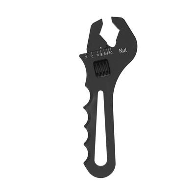 Llave de montaje AN3?Llave de Aluminio Ligero Ajustable AN16 para Extremo de Adaptador de Manguera Negra