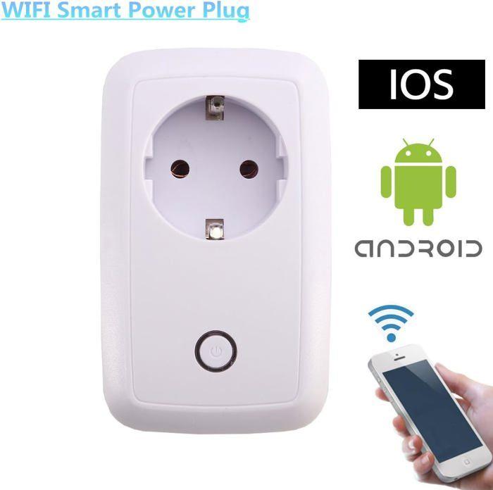 Prise Telecommande Intelligente WiFi, MECO, Prise de Contrôle à Distance Contrôlée par Smartphone, compatible Android,IOS