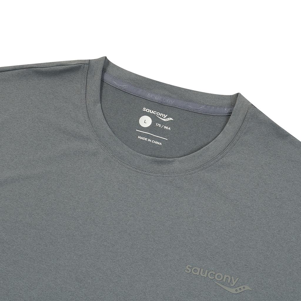 Saucony Urban Lifestyle Series Fashion Minimalist Round Neck Short Sleeve T-Shirt Men Tops Light-Gray SA2259ST05C-MG031