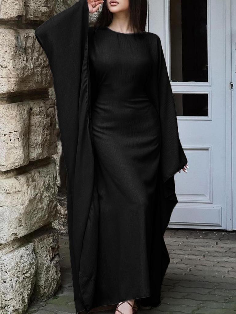 Kai Kuo Elegant Long-Sleeved European & American Fashion Dress for Women 2025 Autumn/Winter
