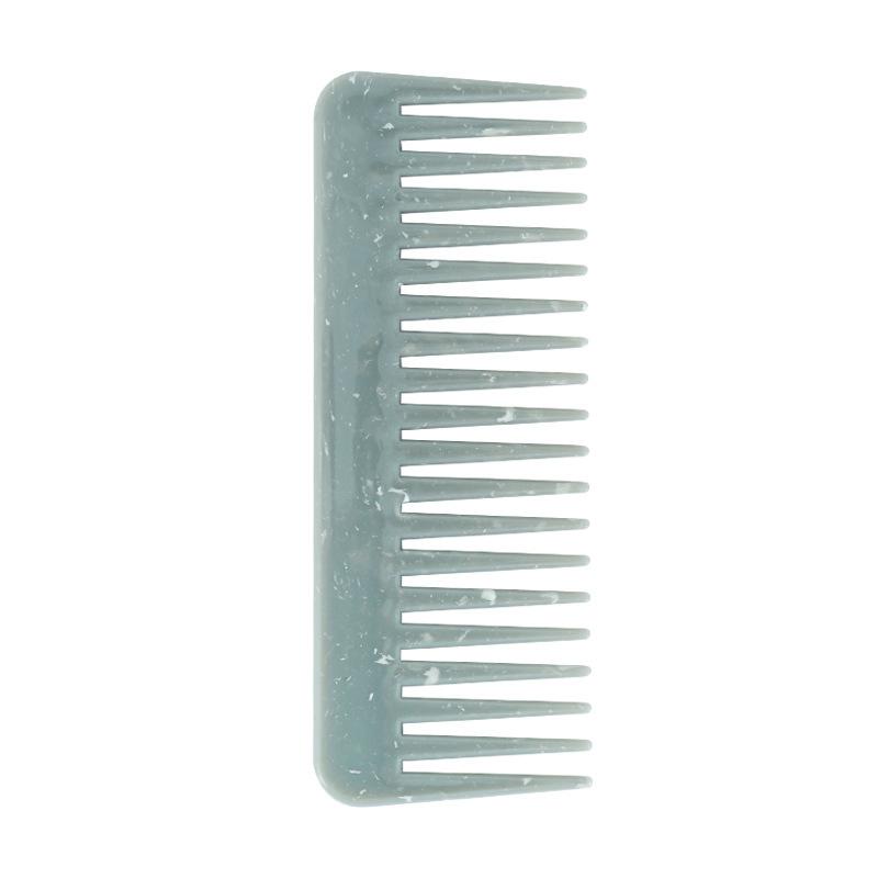 Marble Wide Tooth Comb Home Massage Comb Dry And Wet Flat Hair Perm Anti-Static Women S Comb серый