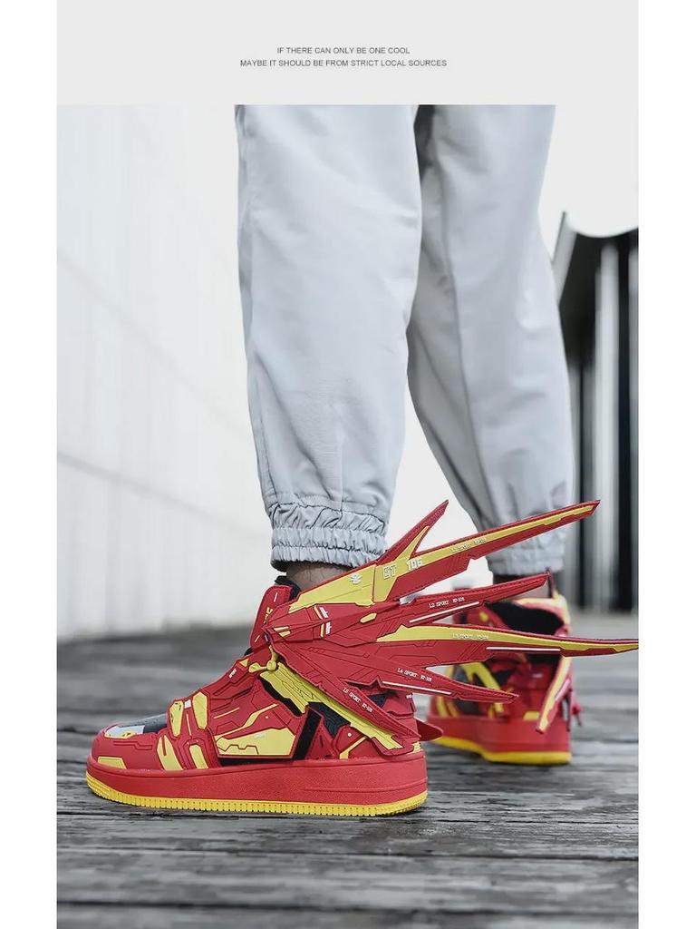 Freedom Gundam Limited Edition High Top Sneakers - Lässige Basketball-Modeschuhe für Herren im Paar-Stil