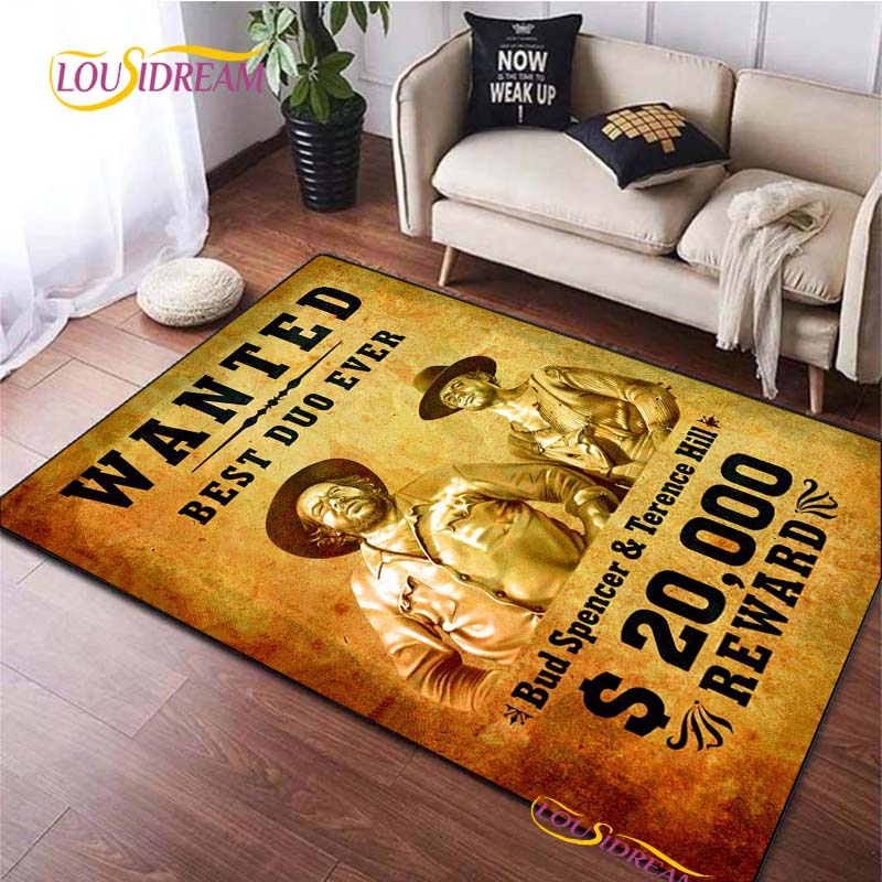 Bud Spencer & Terence Hill Szőnyeg Nappalihoz Hálószobai Szőnyeg Konyhai Ajtó Gyerekek Csúszásmentes Padlószőnyegek fotózási kellékek Alfombra Szőnyeg