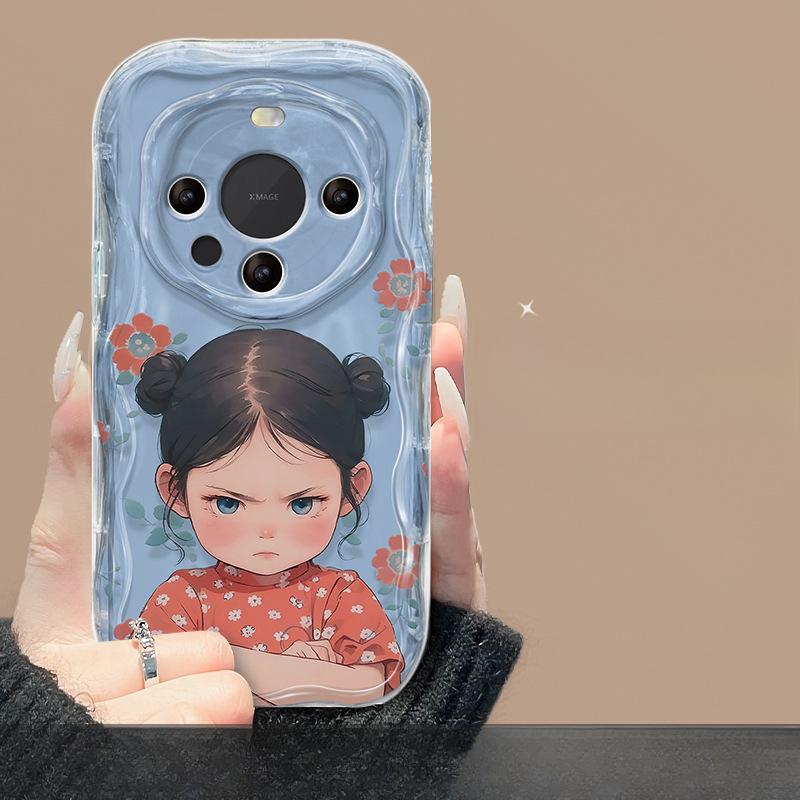 

Подвеска в китайском стиле для девочек, подходит для мобильного телефона Huawei Mate60pro, чехол Nova12, прозрачный силиконовый чехол Honor 80/90, мягкий Honor X10